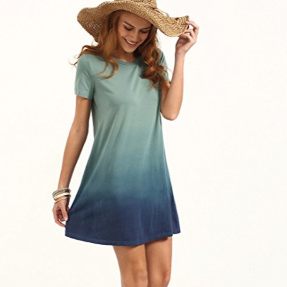 ESME Sea Breeze Ombre T-Shirt Dress - Picture 1 of 6